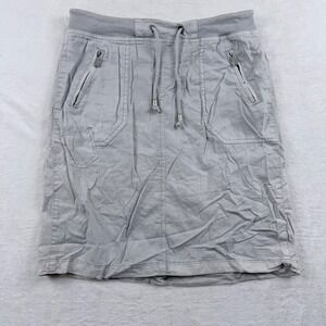 CECIL Skirt Light Gray Drawstring Waist‎ Casual Size 27